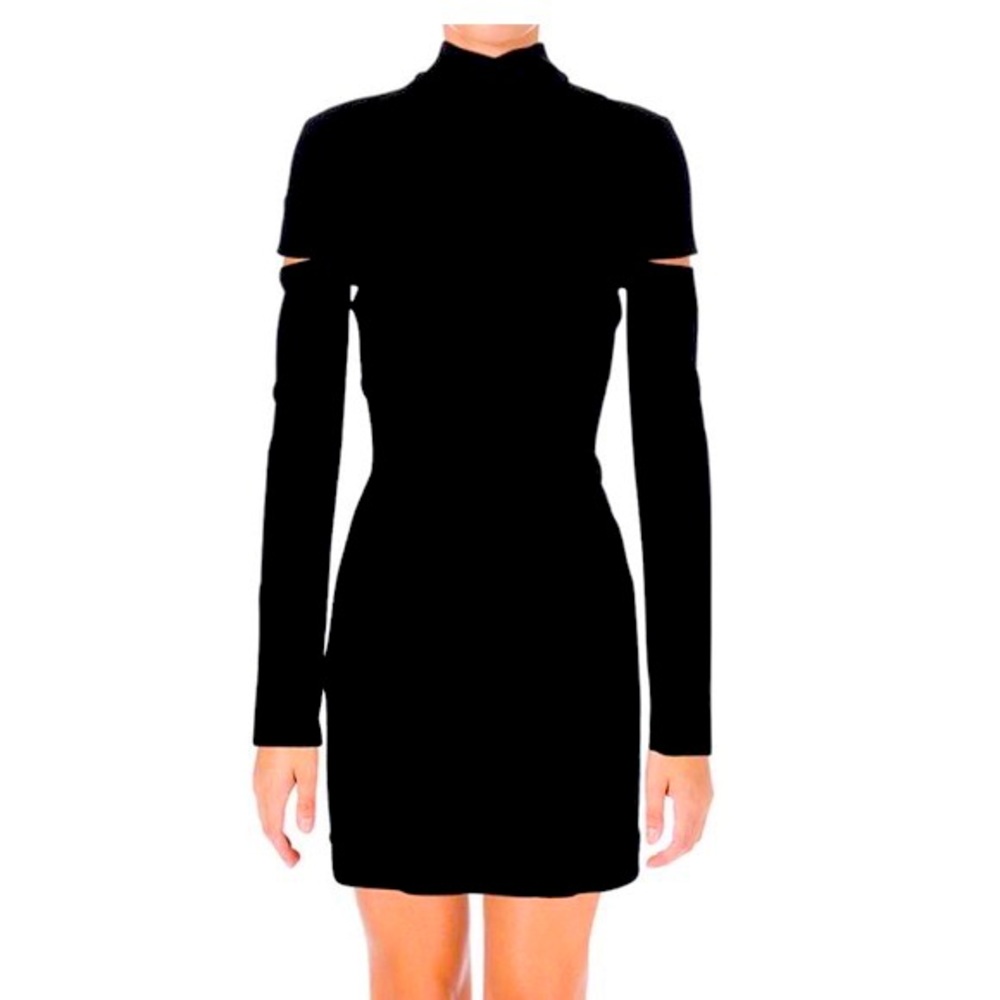 Helmut Lang Scuba Wool Mini Dress NWOT Sz 2